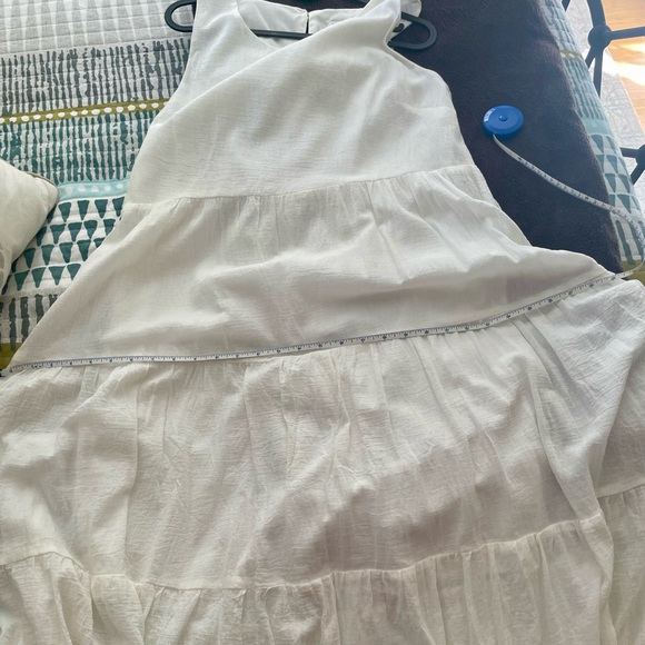 A New Day - white cotton, sleeveless, tiered maxi dress - size medium - Picture 11 of 11
